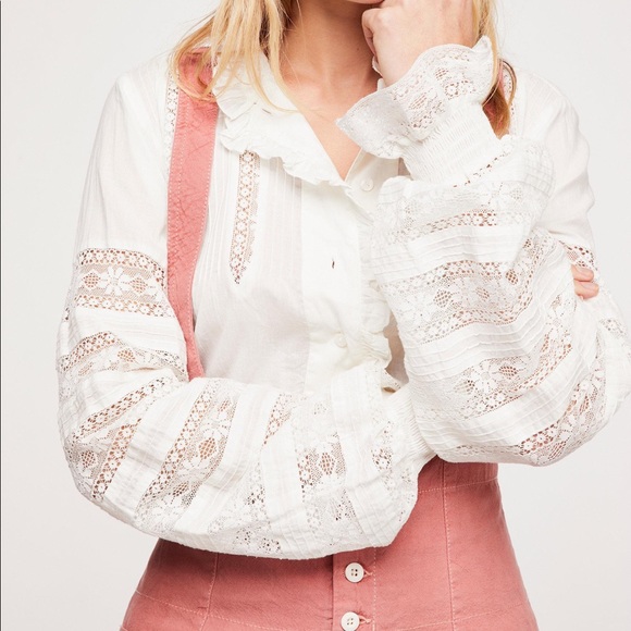 Free People Forever Young Suspender Coral Jumper - Picture 4 of 13